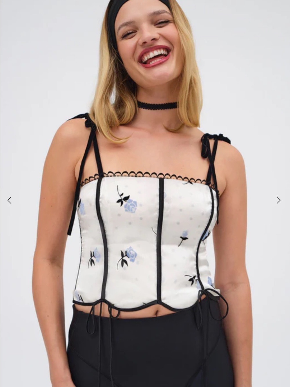 FL&l Lisette Floral Corset Top